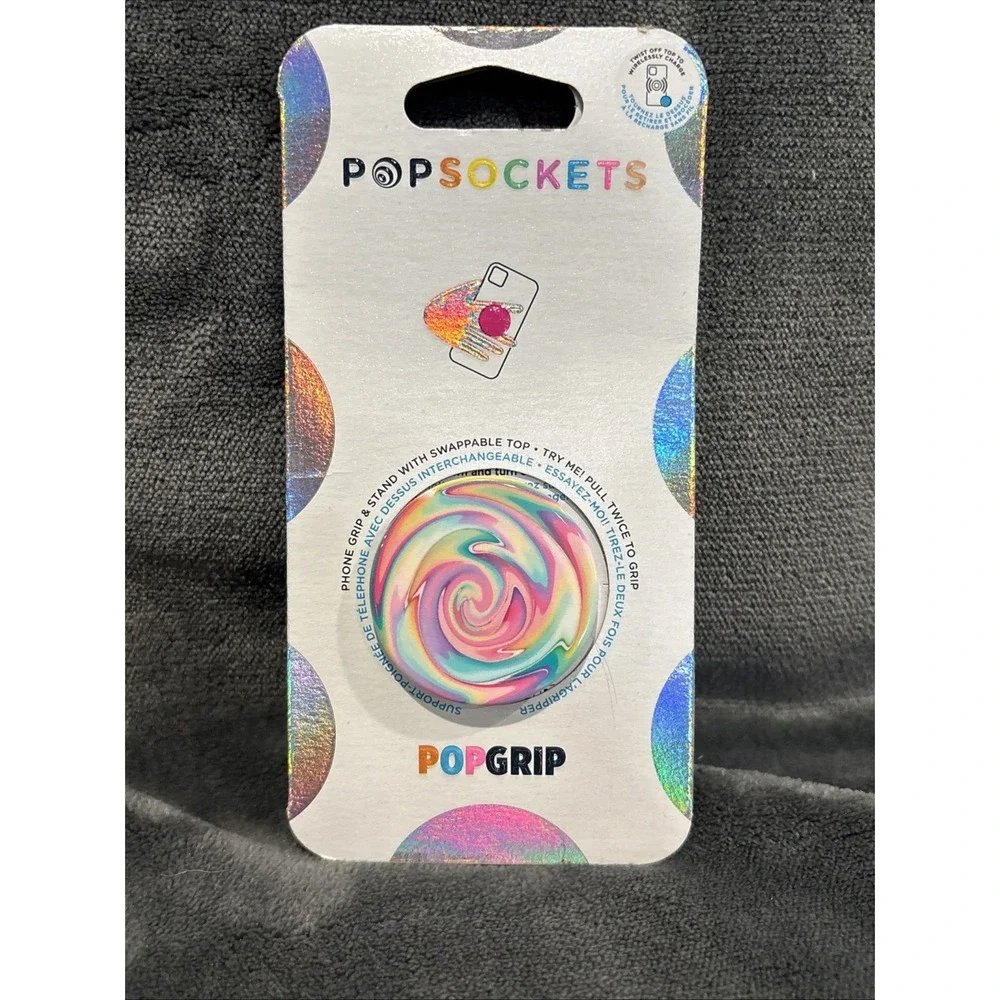 PopSockets PopGrip Jawbreaker Gloss Phone Grip & Stand – Swappable Top –‎ New
